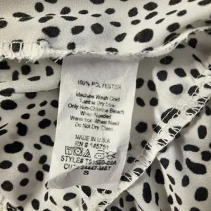 Altar'd State Womens Babydoll Top Size Small Spotted Y2K Coquette Preppy Chic thumbnail 7