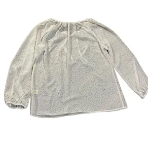 Anthropologie Dylan white‎ eyelet blouse sz M thumbnail 2