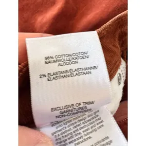 Silver Jeans Highly Desirable Straight Corduroy Pants in Burnt Orange‎ Size 27 thumbnail 4