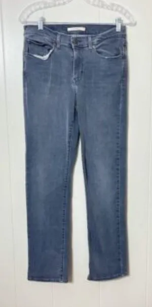 Levi’s Women’s Classic Straight Leg Gray Jeans Size 27 Casual Stretch Denim thumbnail 1