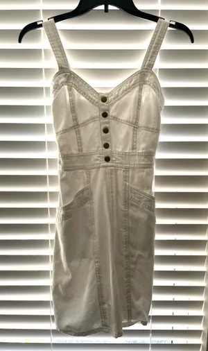 White Denim Dress Size XS thumbnail 1
