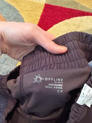 NWT Offline by Aerie High Rise 4” Inseam Athletic Running Shorts Brown Small thumbnail 4