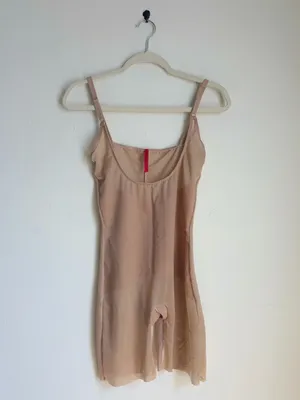 Spanx Open-Bust Mid-Thigh Bodysuit thumbnail 2
