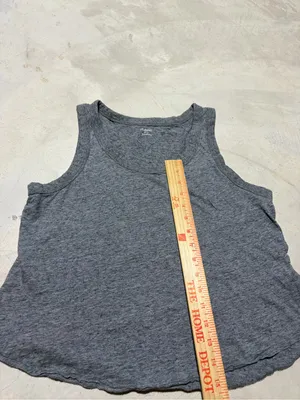 Madewell Women’s Tank Top Gray cotton large thumbnail 3