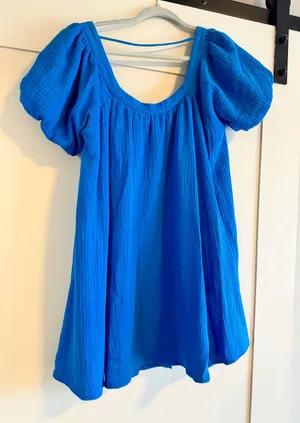 Vestique Blue Babydoll Dress thumbnail 2