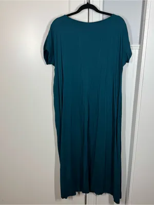 J. Jill Pure Jill cap sleeve deep teal “tourmaline” maxi dress‎ lenzing viscose thumbnail 6