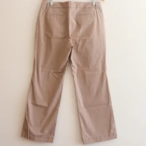 J.Crew Chino Pants Womens 14S Tan Brown Straight Leg‎ Stretch Cotton Style 22861 thumbnail 4