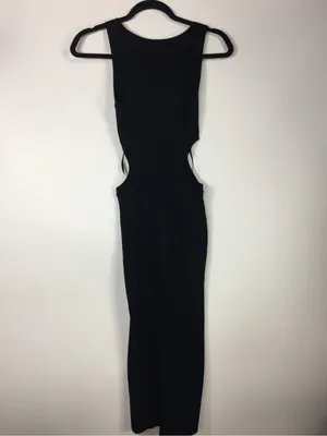 Abercrombie & Fitch Elevated Knit Cutout Midi Knit Dress Black Size Small thumbnail 11