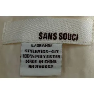 Sans‎ Souci Women's Beige/Cream Lined Lace Mini Skirt Zips on Side Size L thumbnail 3