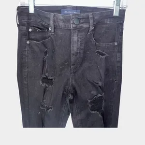 Aeropostale High Rise Jeggings Size 8 Distressed‎ Denim Grunge Punk Streetwear thumbnail 2