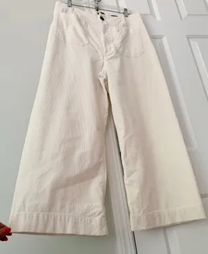 Anthropologie Maeve The Colette Corduroy Crop Wide-Leg Pants, Size 33 thumbnail 7