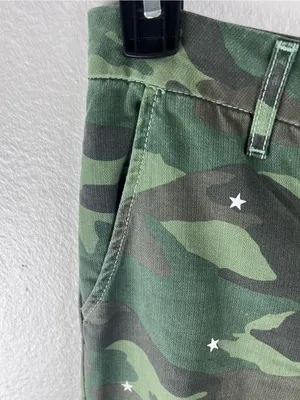 SUNDRY No. 95 Green Camo Stars Joggers Size 27 Casual Glamping Boho Hunting thumbnail 11