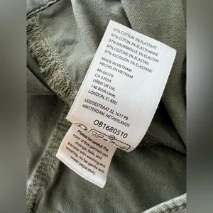 Anthropologie Pilcro Utility Slim Straight Leg Pants olive Green 32 thumbnail 6