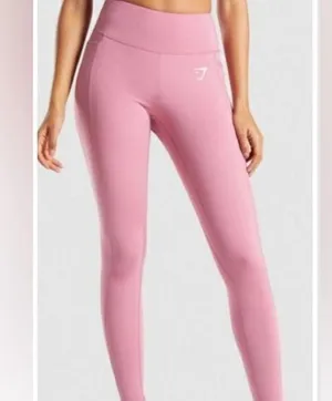 Dusty pink Gymshark Leggings S/xs with pockets thumbnail 1