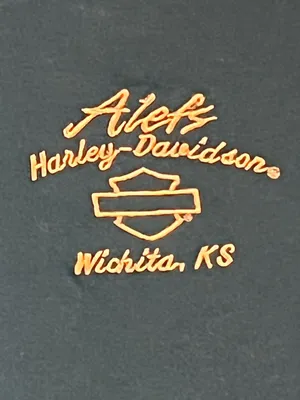 Harley Davidson Large Alefs Wichita KS Ruched Front Scoop Neck Women’s Shirt L thumbnail 5