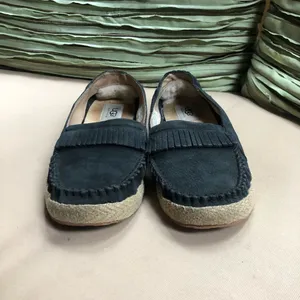 Ugg Australia‎ Marrah Black Leather Moccasins 7.5 thumbnail 4