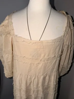 Listicle 100% Cotton Cream Midi Dress thumbnail 2