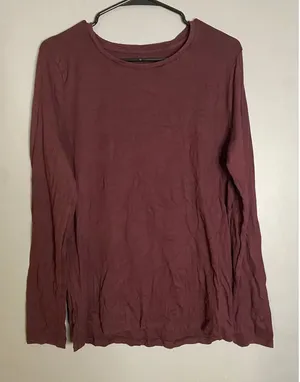A New Day Purple Scoop Neck Long Sleeve T-shirt Size XL thumbnail 1