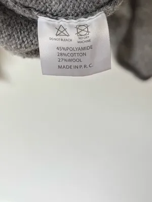 Brandy Melville Grey Knit Hoodie Soft Knit Wool Blend Cozy Loungewear Preppy thumbnail 8