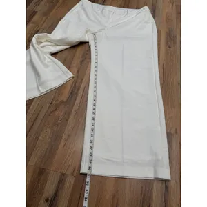 Lane Bryant Size‎ 18 Ivory Wide Leg Cropped Pants Pull On Stretch NWT thumbnail 8