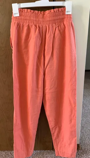 New Day Coral Linen pants thumbnail 3