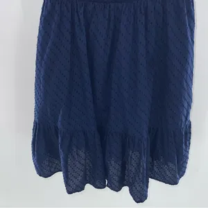 LOFT Outlet Navy Blue Swiss Dots Sleeveless Mini Dress Size M thumbnail 7