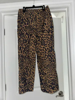 Nicole Miller cheetah print jeans thumbnail 2