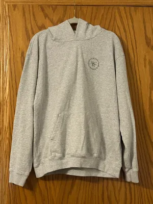 Sporty & Rich Wellness Club Cotton Blend Light Gray Hoodie - Size XL thumbnail 2