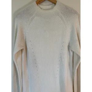 NWT Abercrombie & Fitch Long Sleeve Knit Dress White Women's Medium Classic thumbnail 3