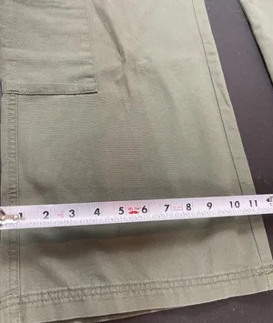 Aeropostale Aero Utility Cargo Pants Women XL Green Y2K Straight Leg Relaxed NWT thumbnail 13
