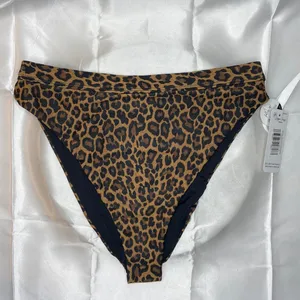Dippin' Daisy's Women’s Animal Print Ultra High Waist Bikini Bottoms Size Medium thumbnail 10