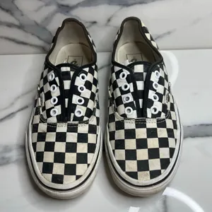 Vans Old Skool Black White Checkerboard Skateboard Shoes M Sz 6 W Sz 7.5 Skater thumbnail 2