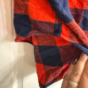 Aerie LumberJane Red & Blue Buffalo Plaid Soft Brushed Flannel Shirt - size M thumbnail 4