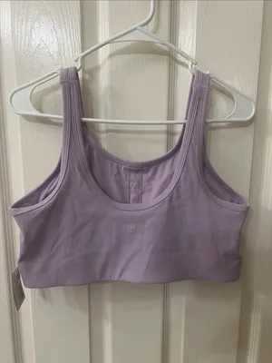 Lululemon Nulu Ribbed Scoop Sports Bra B/C in Lilac Play thumbnail 6