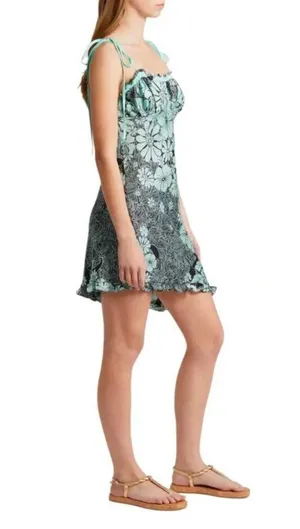 Free People Retro Daisy Asymmetric Slipdress Size Medium NWT thumbnail 5