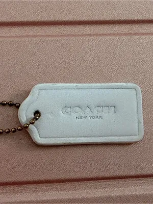 Coach New York White Foam Hang Tag Bag Charm Replacement thumbnail 2