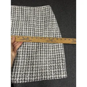 Loft Skirt Womens 10 Woven‎ Tweed Sequined Mini Holiday Occasions Dressy thumbnail 4