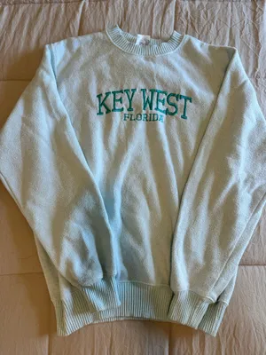Teal Key West Sweatshirt Blue Size undefined thumbnail 1