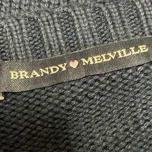 Brandy Melville Women's Dark Blue Long Sleeves American Flag Knit Sweater Top M thumbnail 4