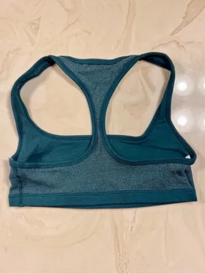 PINK VICTORIA’S SECRET Cotton Dorm Shine Green Waffle Knit Bralette Boyshorts M thumbnail 10