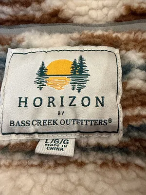 Horizon by Bass Creek Outfitters 1/4 Zip Fleece Pullover Size Large - C10-043 thumbnail 2