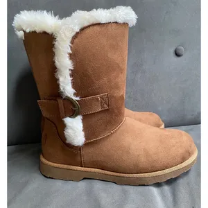 Makalu women's size 6 Gabrielle Chesnut textile/faux fur upper boots thumbnail 3