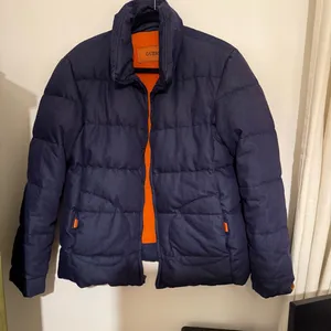GUESS Women’s Dark Blue Puffer Jacket thumbnail 1