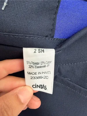 Cintas comfort flex pro navy cargo pants size 2S Inseam 29” thumbnail 3
