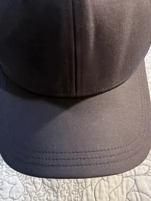 Lululemon Black Adjustable Performance Cap Tonal X Pattern Underbrim 💛 thumbnail 6