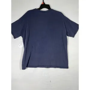 Way to Celebrate Romcom Behavior Graphic Tee Women M‎ Navy Pink Oversized Love thumbnail 2