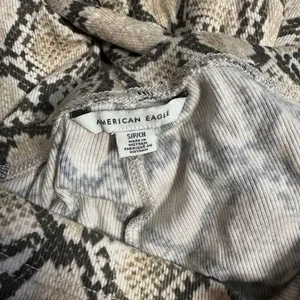 American Eagle Outfitters Snake Print Pull-On Bell Bottom Flare Pants thumbnail 2