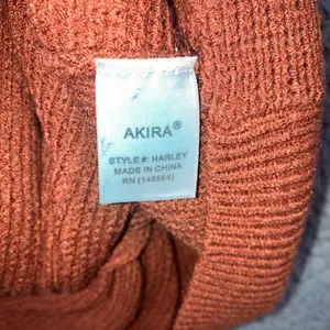 Akira Sweater Women Small V Neck Front Knot‎ Long Sleeve Boho Coquette Chic thumbnail 8