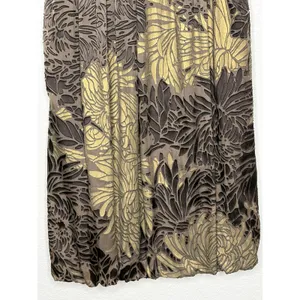 Kay Unger Metallic Floral Velvet Brocade Bubble Dress Size 4 Silk thumbnail 4