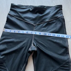 GAP Fit Moto Leggings Womens Medium 7/8 High Rise Black thumbnail 7
